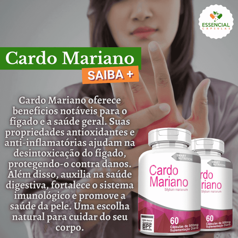 Cardo Mariano 500 mg 60 Cápsulas