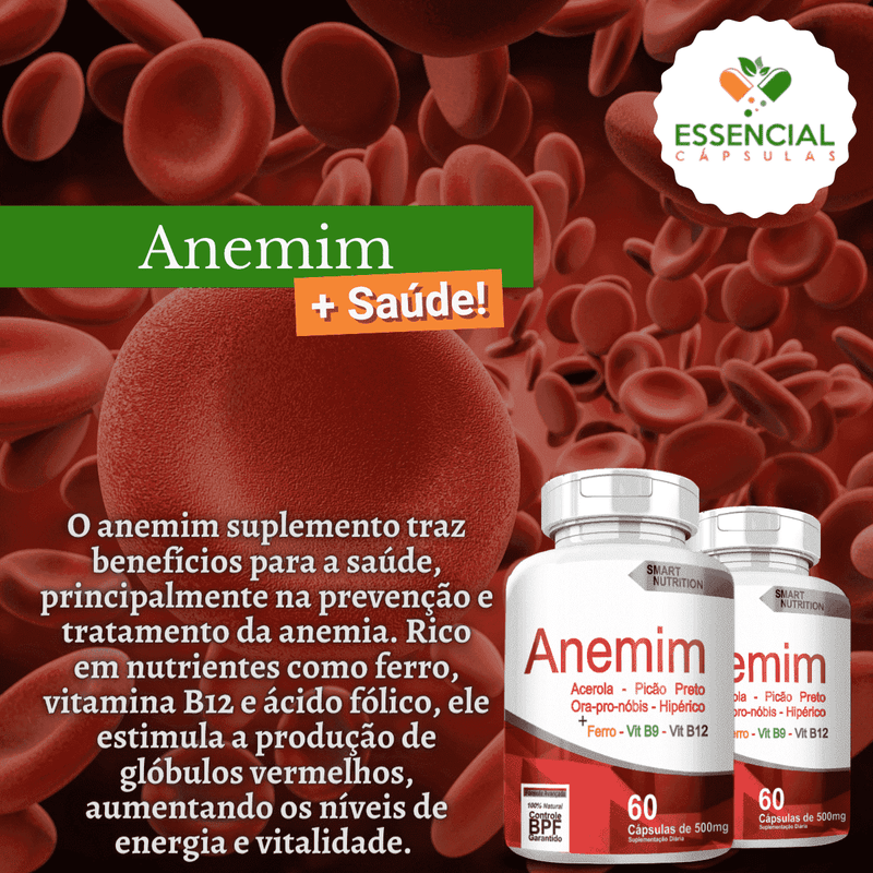 Anemin 500mg 60 Cápsulas