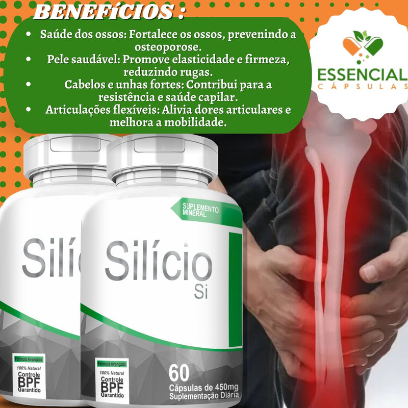 Silício 450mg 60 Cápsulas