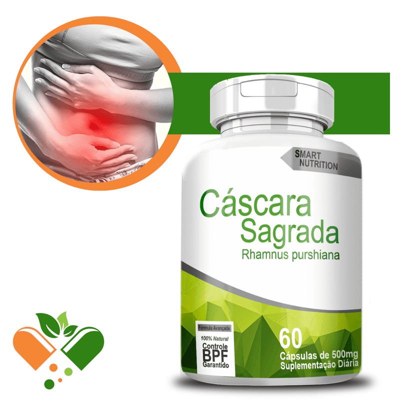 Cascara Sagrada 500mg 60 Cápsulas