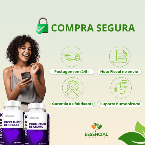 PICOLINATO DE CROMO 60 CÁPSULAS