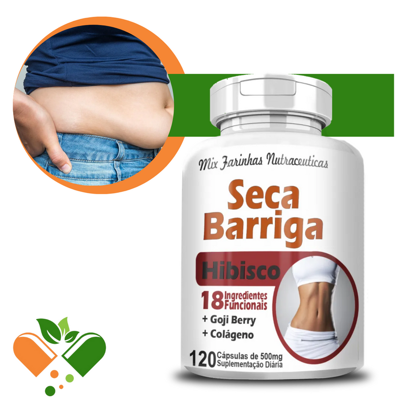 Seca Barriga Com Hibisco 500mg 120 Cápsulas