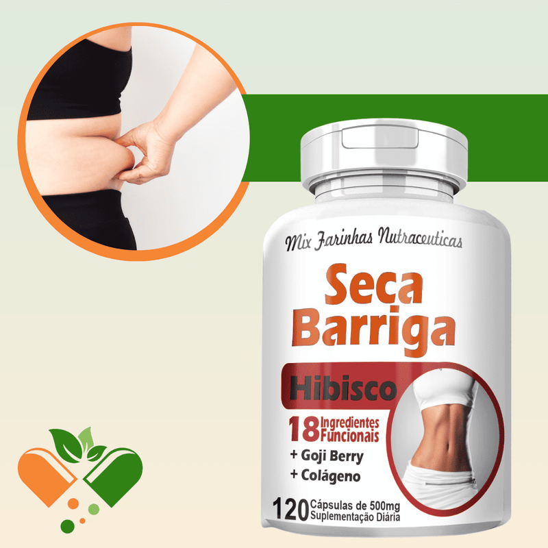 Seca Barriga Com Hibisco 500mg 120 Cápsulas