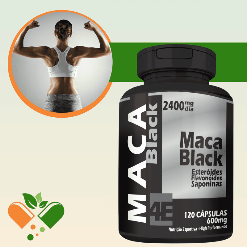 Maca Black 600mg 120 Cápsulas