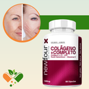 COLÁGENO + COMPLETO - COLÁGENO I E II , Q10 , ÁCIDO HIALURÔNICO , VITAMINA C 60 CÁPSULAS