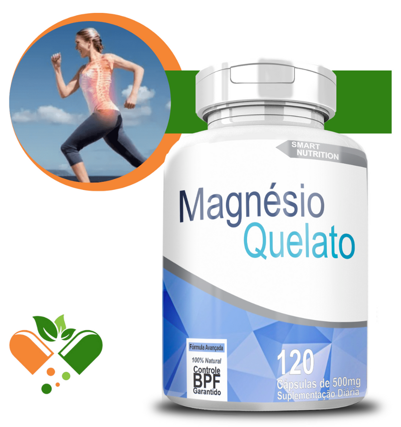 Magnésio Quelato 500mg 120 Cápsulas