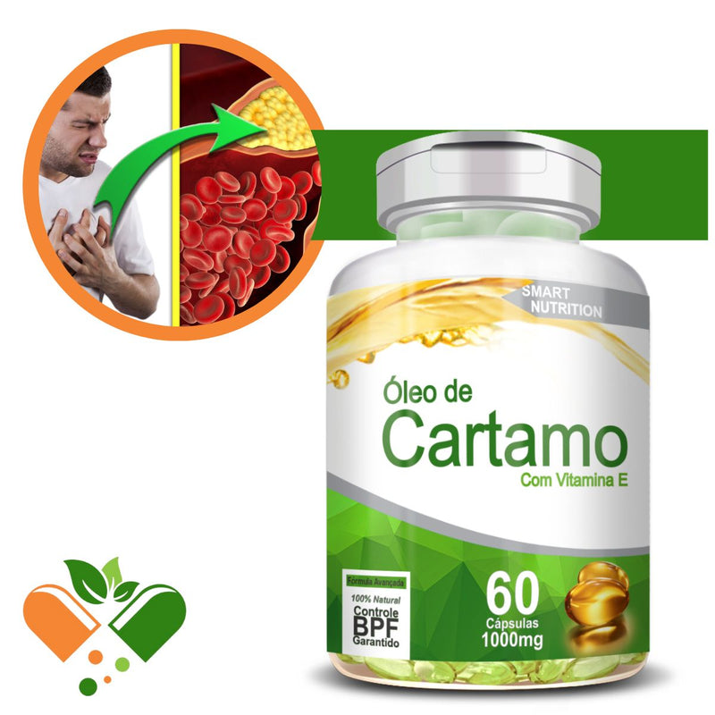 Óleo De Cartamo 1000mg 60 Cápsulas