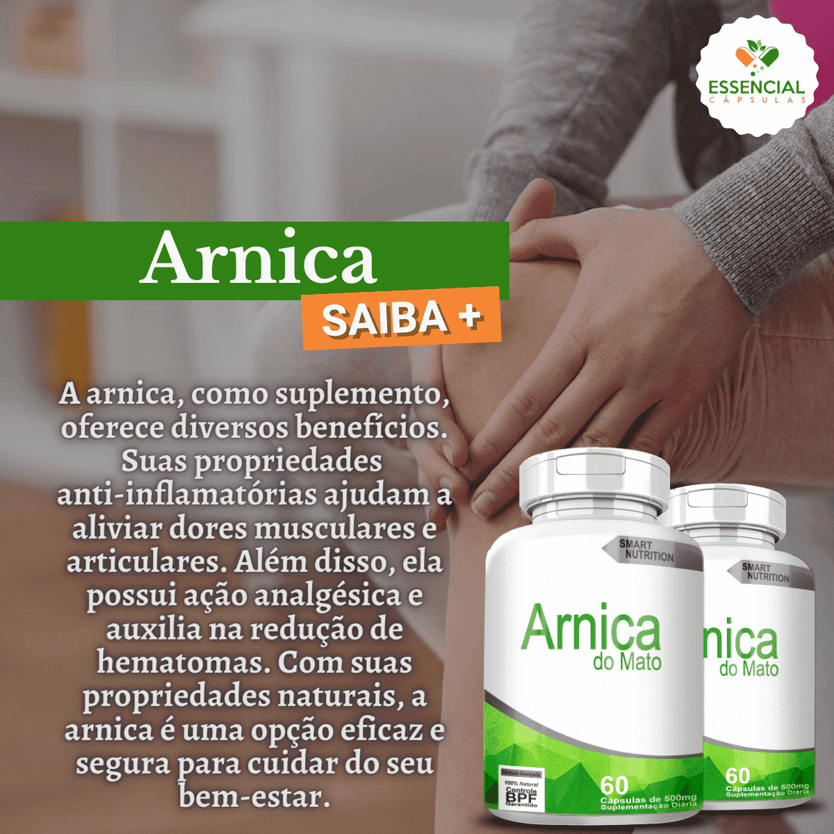Arnica 500mg 60 Cápsulas