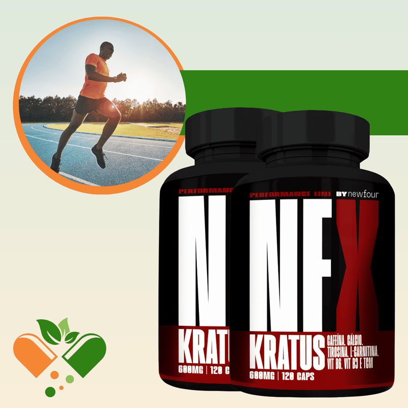 KRATUS KIT COM 2 POTES COM TOTAL DE 240 CAPSULAS