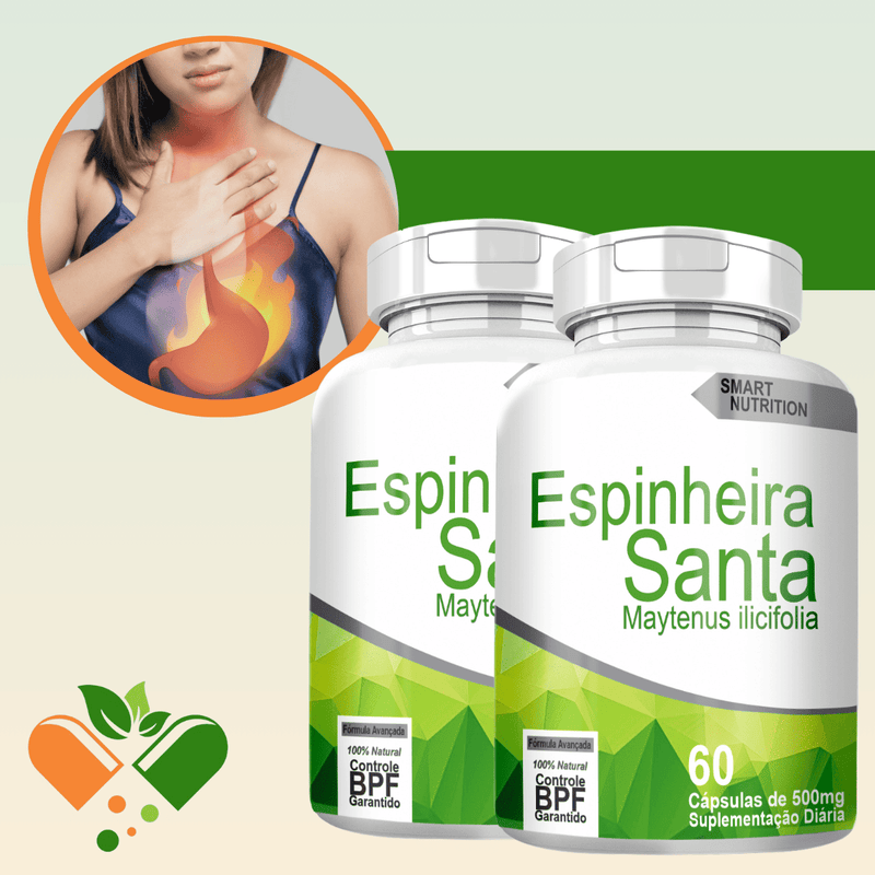 ESPINHEIRA SANTA KIT COM 2 POTES COM TOTAL DE 120 CAPSULAS