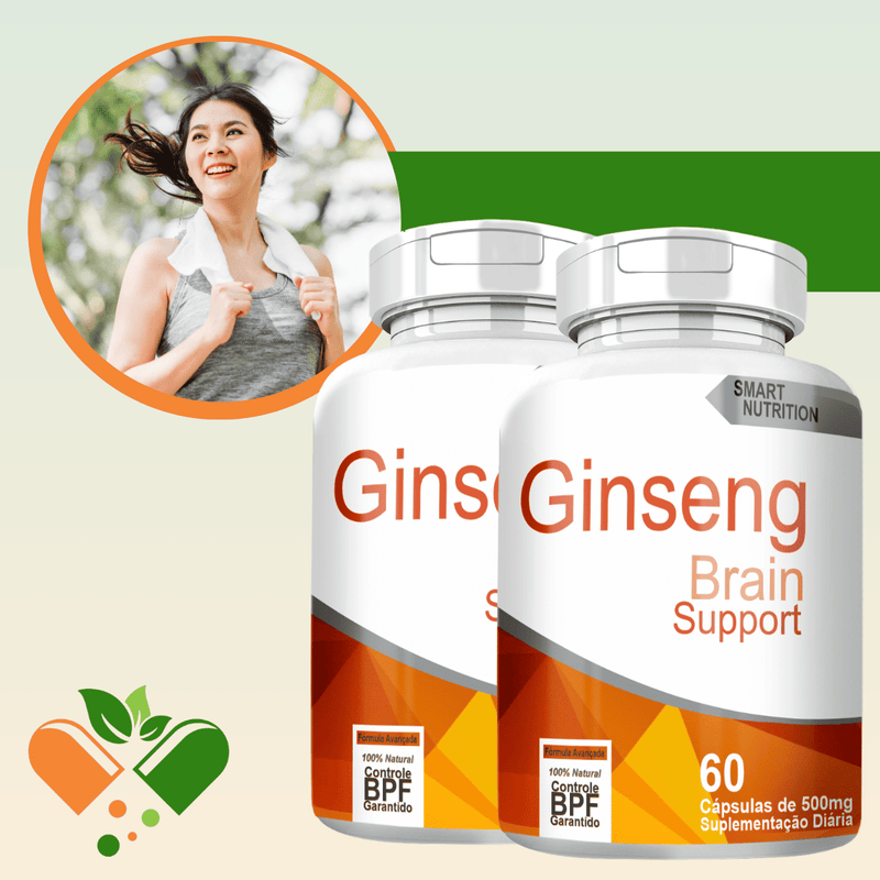 GINSENG KIT COM 2 POTES COM TOTAL DE 120 CAPSULAS