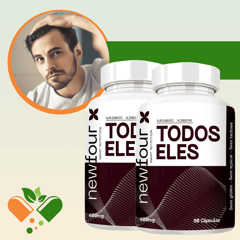 TODOS ELES KIT COM 2 POTES COM TOTAL DE 120 CAPSULAS
