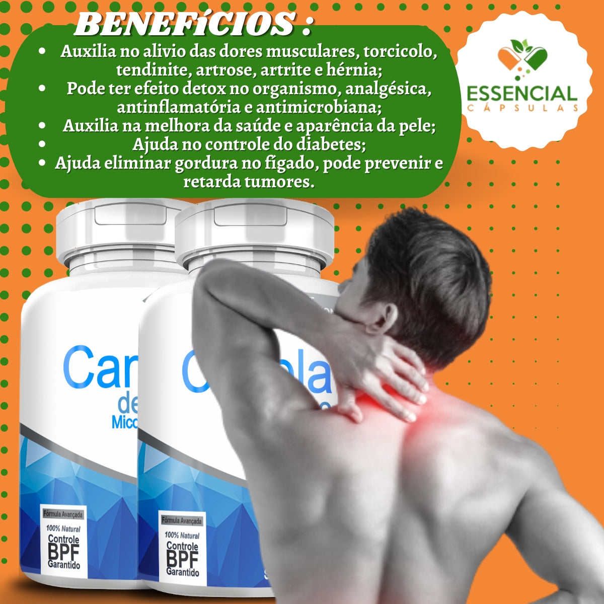 Canela De Velho 500mg 120 Cápsulas