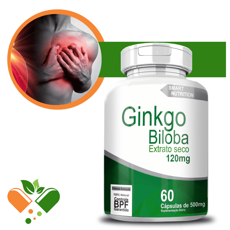 Ginkgo Biloba Ext. Seco(120mg) 500mg 60 Cápsulas