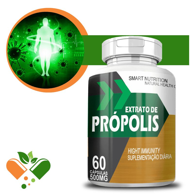 Extrato De Própolis 500mg 60 Cápsulas