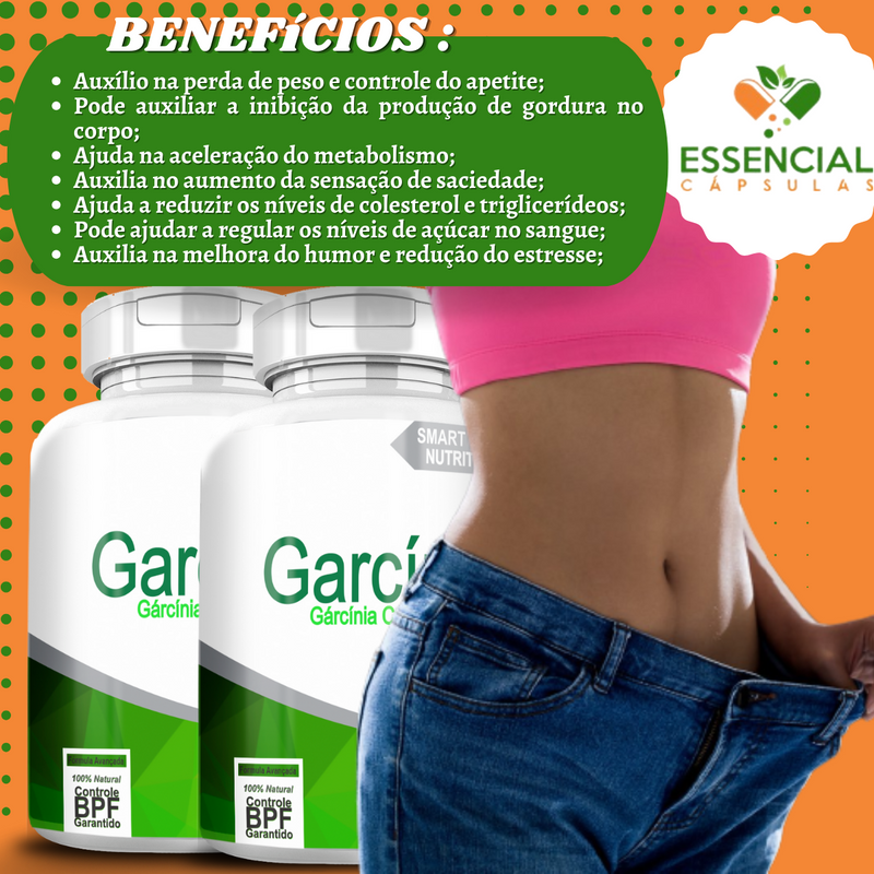 Kit com 5 Garcínia Cambogógia 500mg 60 Cápsulas