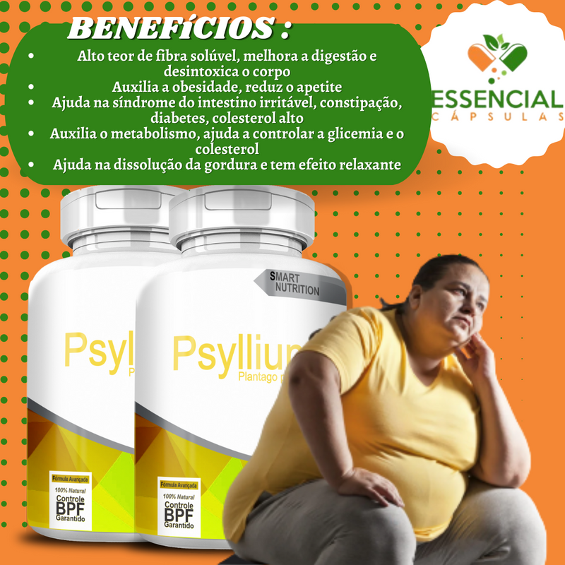 Psyllium 500mg 60 Cápsulas