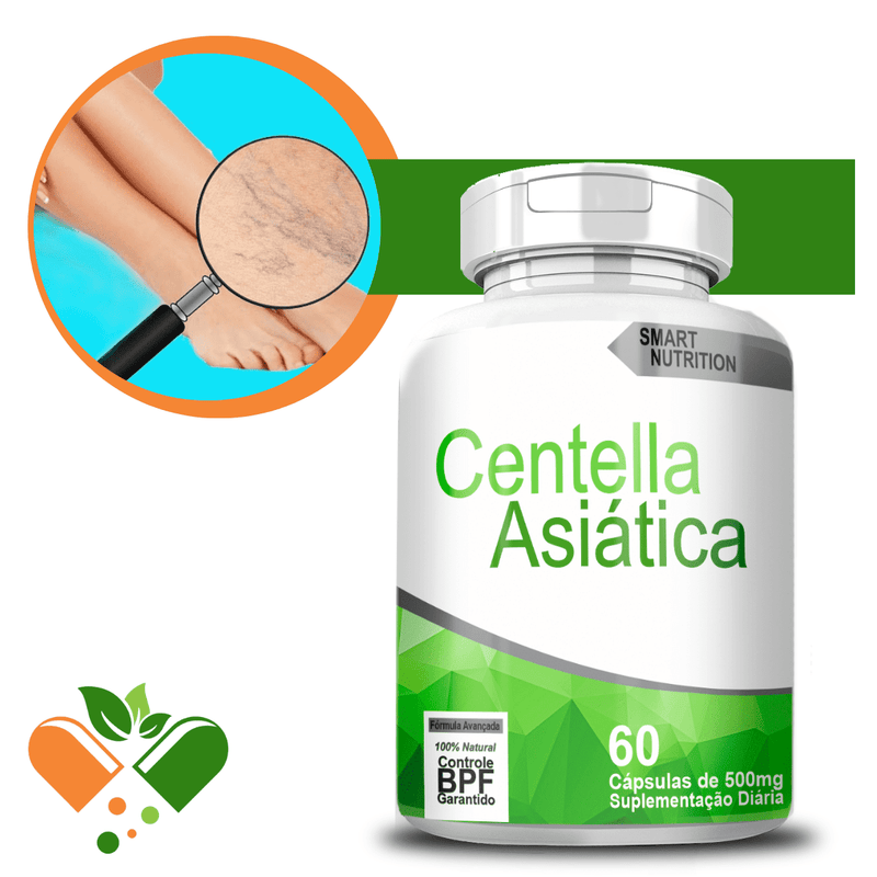 Centella Asiática 500mg 60 Cápsulas