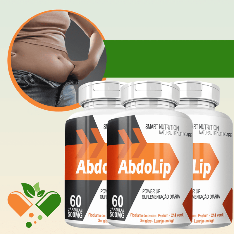 Kit com 3 Potes Abdolip 500mg 60 Cápsulas
