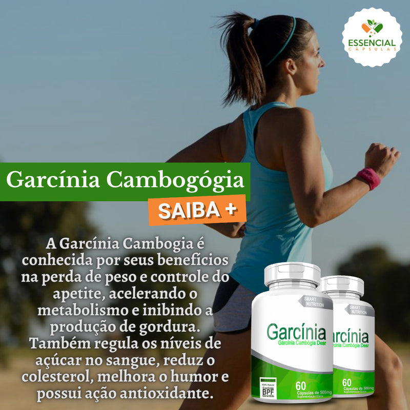 Kit com 5 Garcínia Cambogógia 500mg 60 Cápsulas