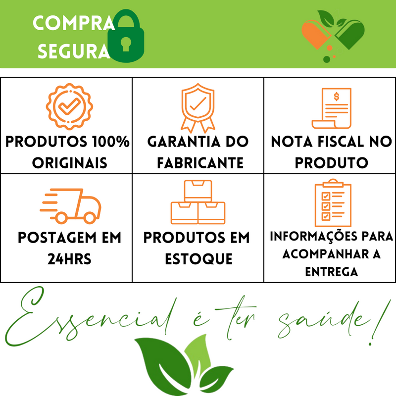 LARANJA MORO + P. DE CROMO + CAFEíNA +FIBRAS 500mg 60 Cápsulas