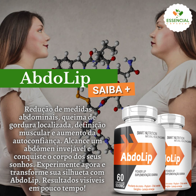 Compre 2 Leve 3 Potes Abdolip 500mg 60 Cápsulas