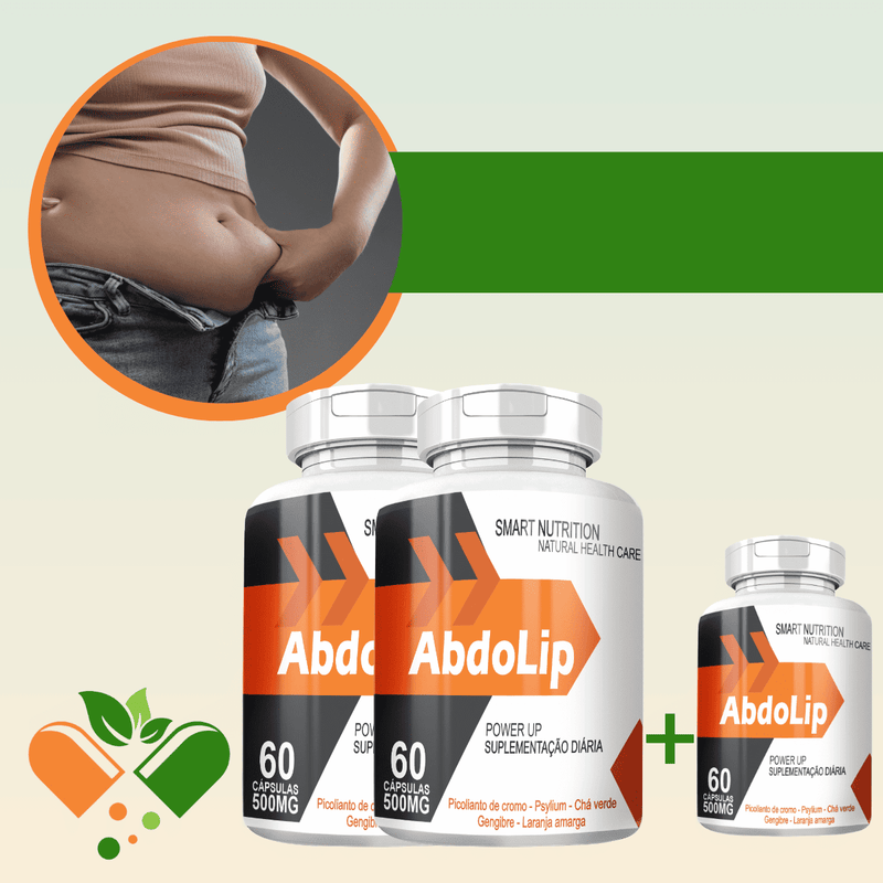 Compre 2 Leve 3 Potes Abdolip 500mg 60 Cápsulas