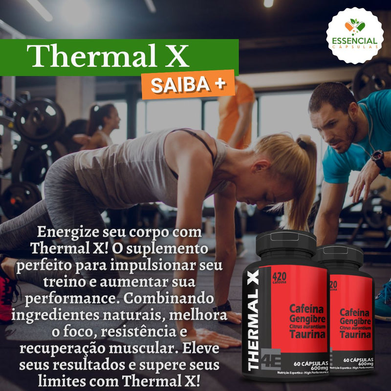 Kit com 5 Thermal X 500mg 60 Cápsulas