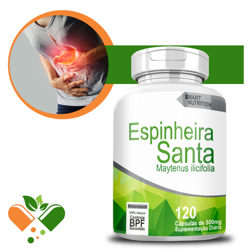 Espinheira Santa 500MG 120 Cápsulas
