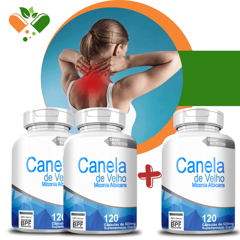 Compre 2 Leve 3 Potes Canela De Velho 500mg 120 Cápsulas