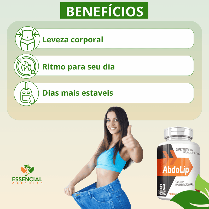 Kit com 5 Potes Abdolip 500mg 60 Cápsulas
