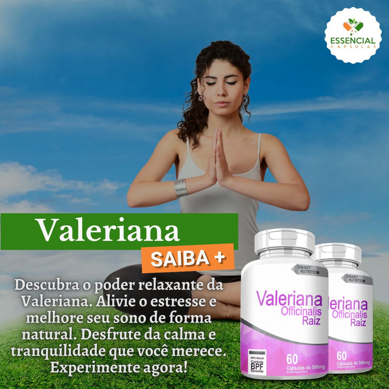 Valeriana 500mg 60 Cápsulas