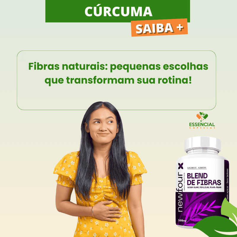 BLEND DE FIBRAS KIT COM 5 POTES COM TOTAL DE 300 CAPSULAS