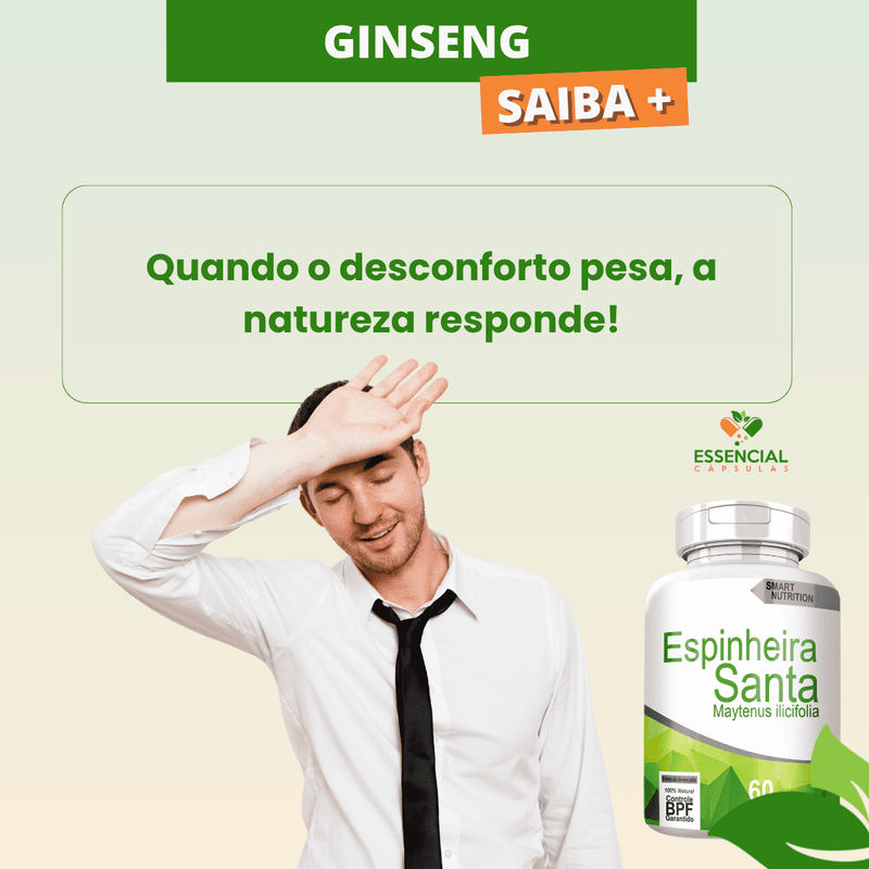ESPINHEIRA SANTA KIT COM 3 POTES COM TOTAL DE 180 CAPSULAS