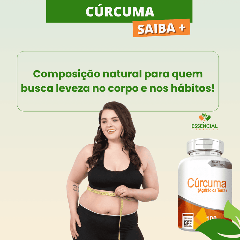 CÚRCUMA KIT COM 5 POTES COM TOTAL DE 500 CAPSULAS