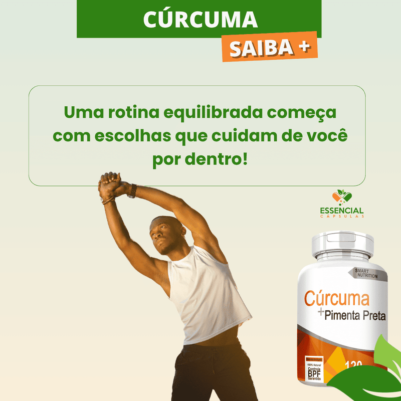 CÚRCUMA COM PIMENTA PRETA KIT COM 5 POTES COM TOTAL DE 600 CAPSULAS