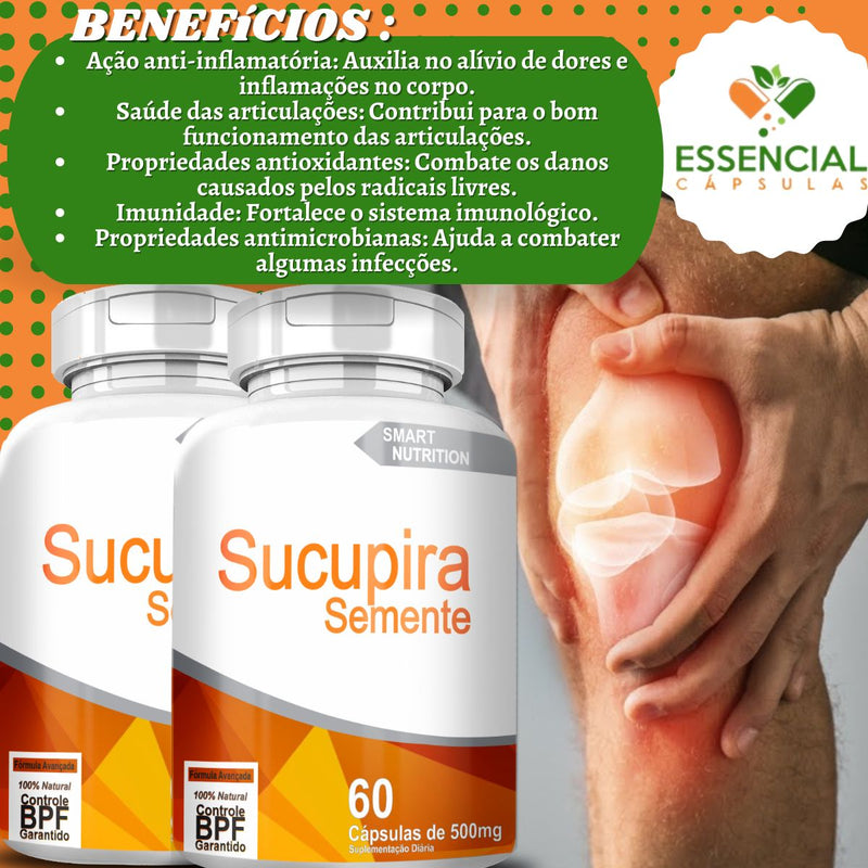 Sucupira 500mg 60 Cápsulas