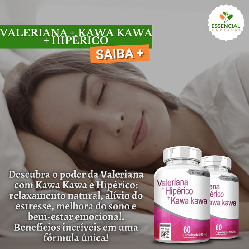 Valeriana Kawa Kawa HipÉrico 500mg 60 CÁpsulas 9180