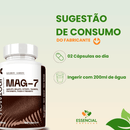 MAG-7 - QUELATO + MALATO+ CITRATO +TAURATO + ASCORBATO + OXIDO E TREONATO 120 CÁPSULAS