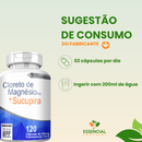Cloreto De Magnésio P.A com Sucupira  500mg 120 cápsulas
