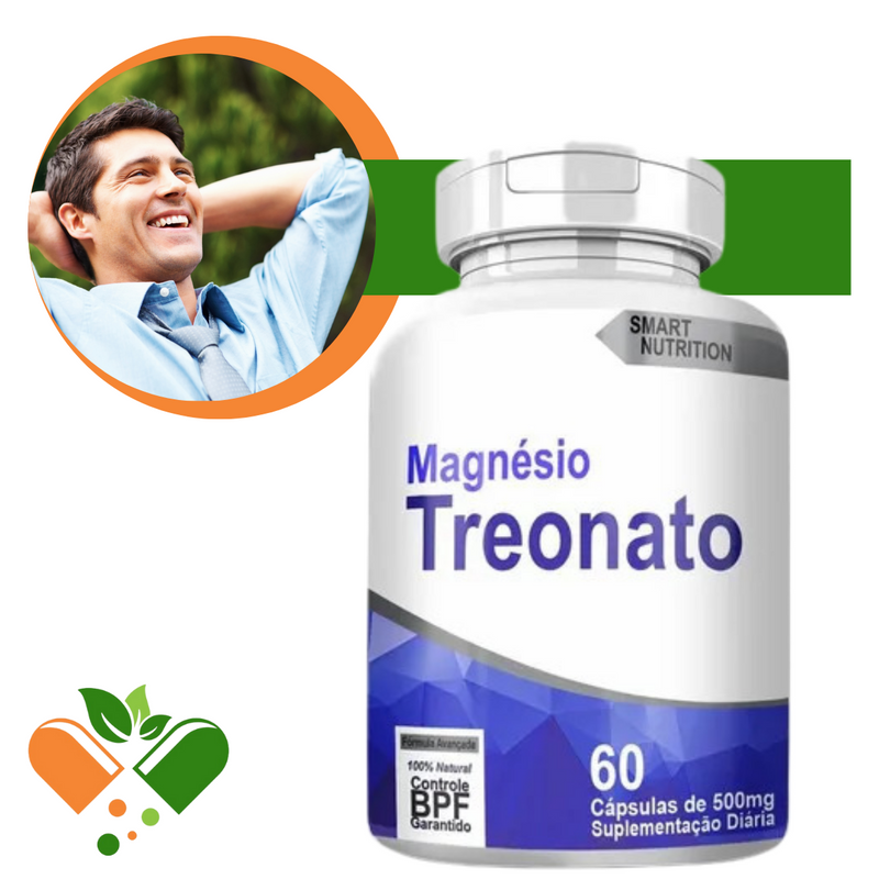 Magnésio Treonato 500mg 60 Cápsulas