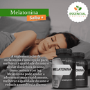 Melatonina 100% Natural C/30 Cápsulas de 500mg - Pote Preto