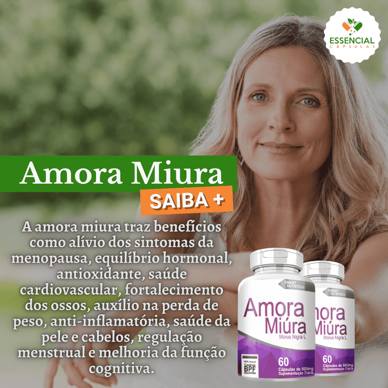 Kit com 5 Amora Miura 500MG 60 Cápsulas