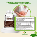MAG-7 - QUELATO + MALATO+ CITRATO +TAURATO + ASCORBATO + OXIDO E TREONATO 120 CÁPSULAS
