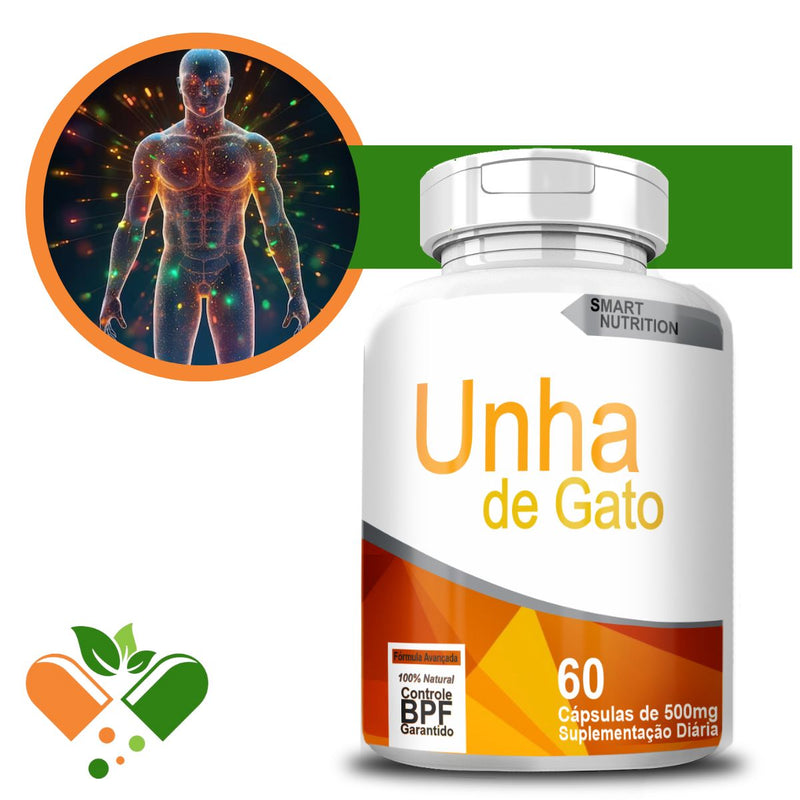 Unha De Gato 500mg 60 Cápsulas