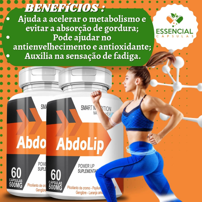 Compre 2 Leve 3 Potes Abdolip 500mg 60 Cápsulas