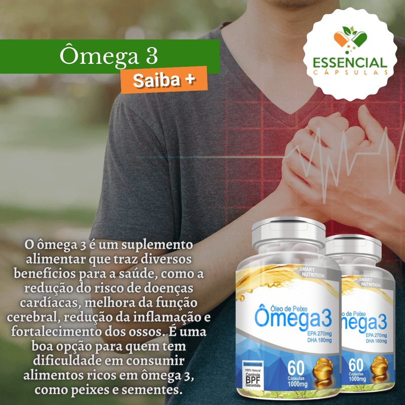 Ômega 3 1000mg 60 Cápsulas