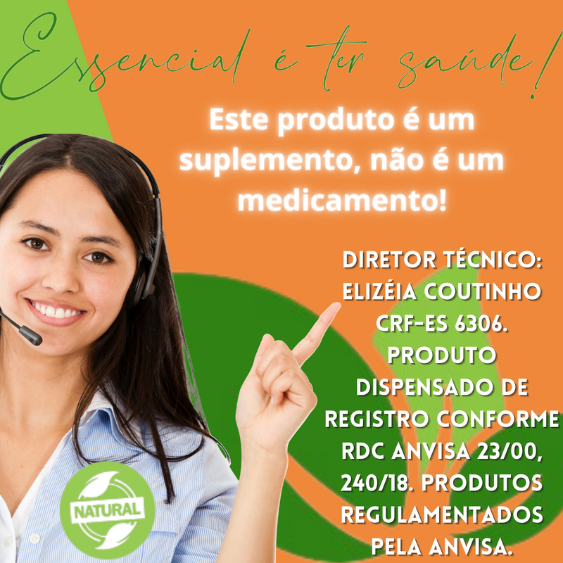 LARANJA MORO + P. DE CROMO + CAFEíNA +FIBRAS 500mg 60 Cápsulas