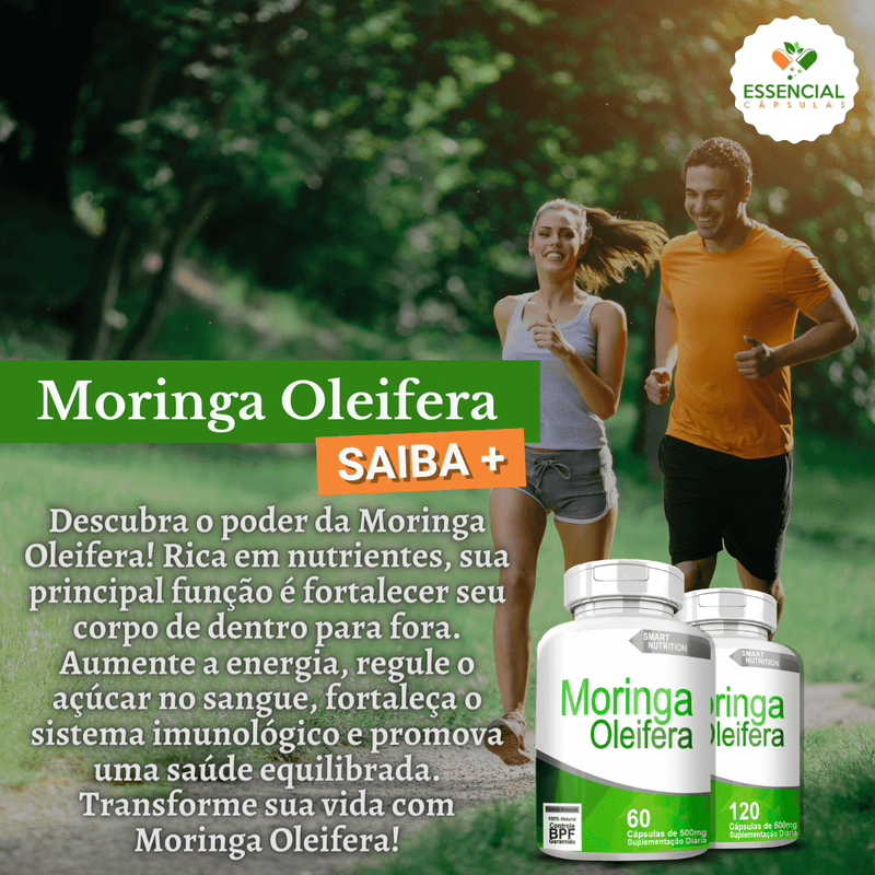 Kit com 5 Moringa Oleifera 500mg 60 Cápsulas