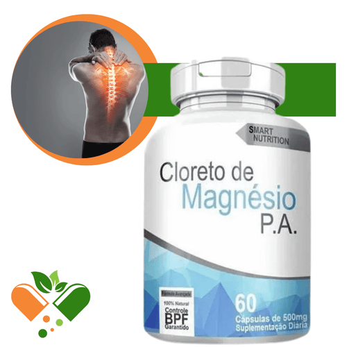 Cloreto De Magnésio 500mg 60 Cápsulas